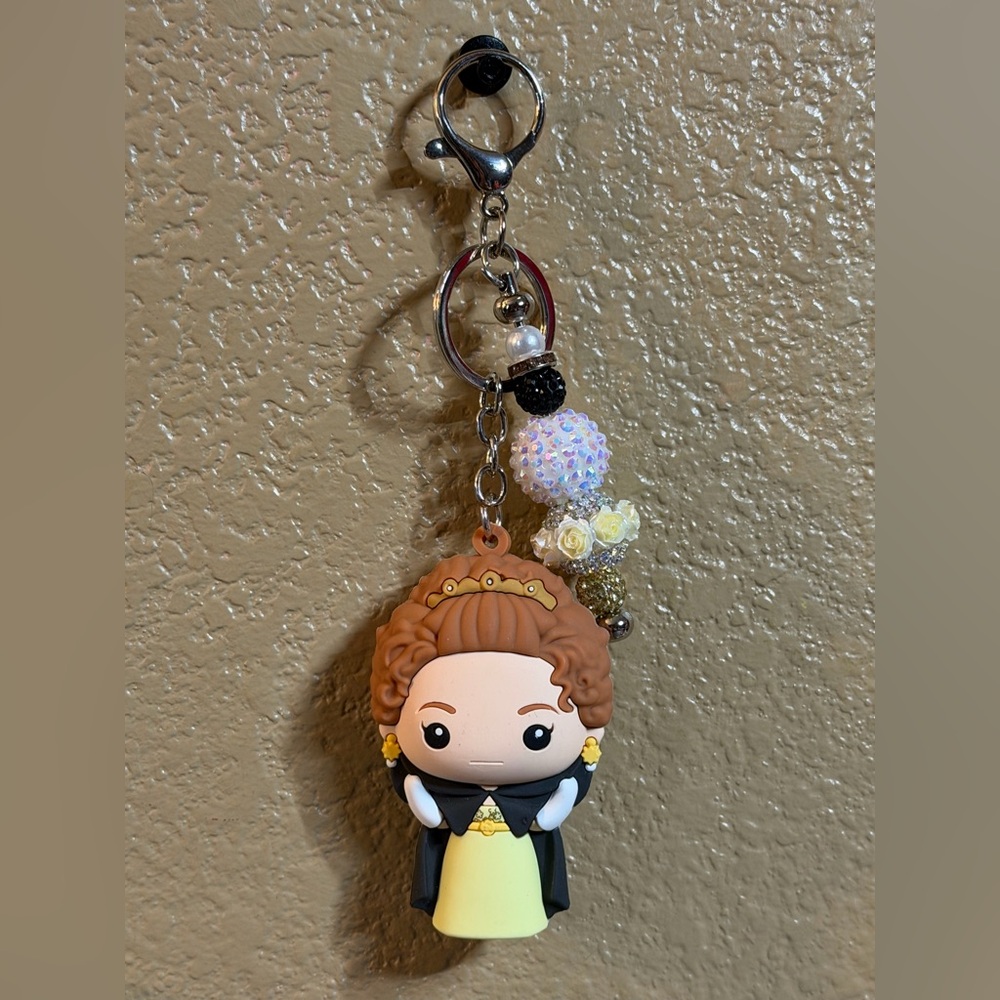 Bridgerton Penelope Handmade Sparkly Beaded Keychain - Picture 2 of 3